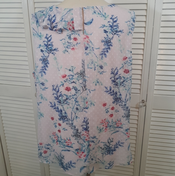 Liz Claiborne ruffle sleeveless blouse top XL - Picture 5 of 5
